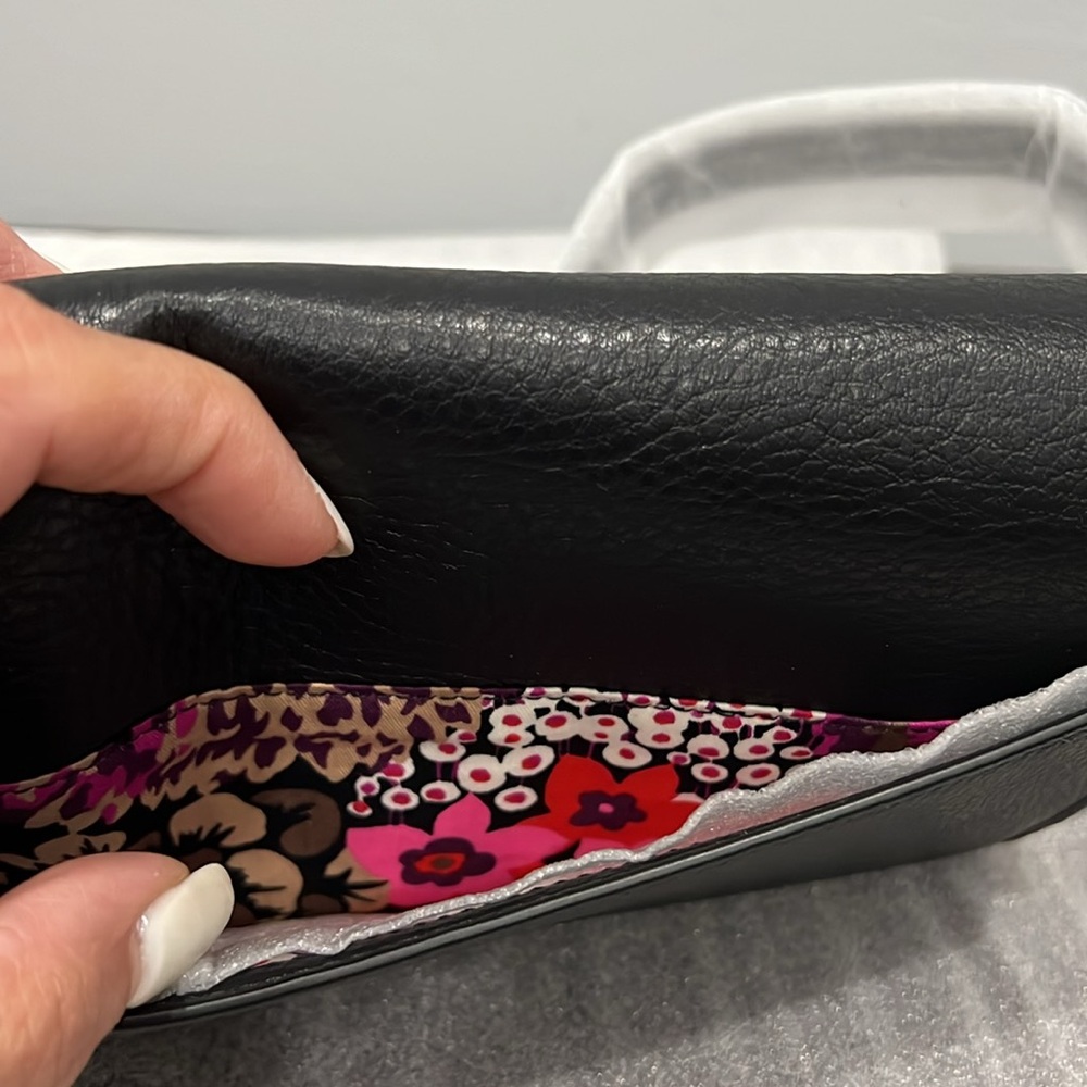 Vera Bradley Ultimate Crossbody, Black Genuine Leather - Picture 15 of 16